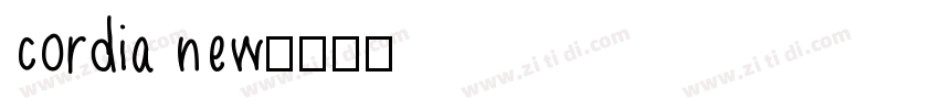 cordia new字体转换
